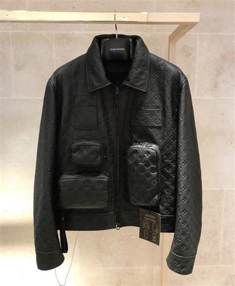 lv jacket bag|Lv leather jacket price.